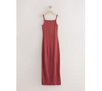 Next Rust Red Strappy Maxi Length Ribbed Dress Rust Red XS (EU 34)
