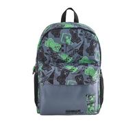 Next Sac à dos 'Minecraft' gris basalte / vert clair / noir, Taille One Size