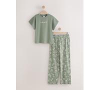 Next Sage Green Lemons Short Sleeve Pyjamas
