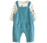 Next Salopette bleu / blanc cassé, Taille 86