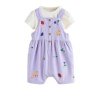 Next Salopette bleu / jaune / lavande / blanc cassé, Taille 62