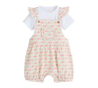 Next Salopette vert / rose / blanc, Taille 68