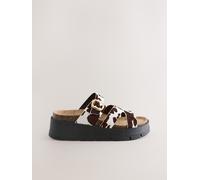 Next Sandales à boucle et bride en cuir Imprimé animal EU 38 (UK 5)