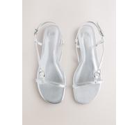 next Sandales à bride arrière Forever Comfort avec détails métalliques argenté EU 43 (UK 9)