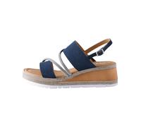 Next Sandales à lanières bleu marine / argent, Taille 39