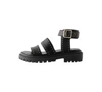 Next Sandales à lanières 'Forever Comfort®' or / noir, Taille 38,5