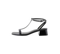 Next Black Standard/Wide Fit Forever Comfort Low Block Strappy Sandals