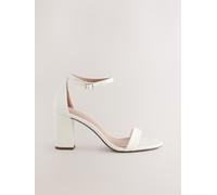 next Sandales à talons carrés pâle EU 40 L (UK 6.5)