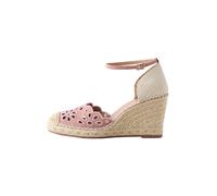 Next Pink Forever Comfort Broderie Closed Toe Wedges