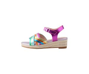 Next Sandales jaune d'or / vert / orange / fuchsia, Taille 37