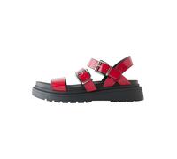 Next Sandales rouge feu / noir, Taille 39,5-40