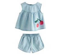 Next Set bleu clair / vert foncé / rouge, Taille 104