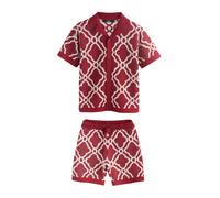 Next Set bourgogne / blanc, Taille 104
