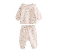 Next Set écru / vert / bleu violet, Taille 92