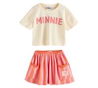 Next Set 'Minnie Mouse' vert clair / orange clair / orange foncé / rose, Taille 122
