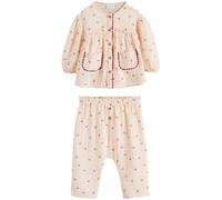 Next Set sable / brocart / rouge vif, Taille 56