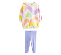 Next Set vert clair / violet / orange / blanc cassé, Taille 110
