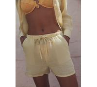 next Short en lin premium 100% N. Premium % jaune FR 54 (EU 52)