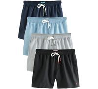 Next Shorts de bain 'Essential' marine / bleu clair / gris / noir, Taille XL