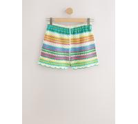 Next Shorts riches en coton au crochet coordonné Multi Bright Stripe (multi-rayures lumineuses) XL Coupe standard (EU 48-50)