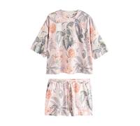 Next Shorty 'Kew' marron châtaigne / gris / vert foncé / rose, Taille XS
