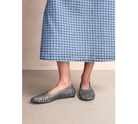 Next Silver Forever Comfort Leather Weave Ballerinas Silver EU 38 (UK 5)