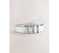 Next Silver Regular Statement Buckle Leather Belt