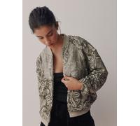 Next Silver Sequin Bomber Jacket