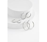 Next Silver Tone 3 Pack Hoop Earrings