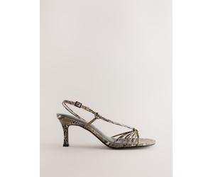 Next Snake Forever Comfort Strappy Square Toe Heeled Sandals Snake EU 35.5 (UK 3)