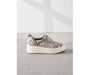 Next Snake Slip On Signature Leather Chunky Wedge Platform Trainers