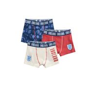 Next Sous-vêtements 'England FA' crème / bleu cobalt / rouge sang / blanc, Taille 152