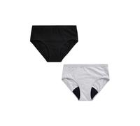 Next Sous-vêtements 'Period' gris clair / noir, Taille 164