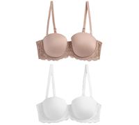 Next Soutien-gorge beige foncé / blanc, Taille 80