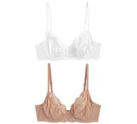 Next Soutien-gorge camel / blanc, Taille 80