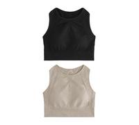 Next Soutien-gorge de sport pierre / noir, Taille S-M