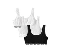 Next Soutiens-gorge gris chiné / noir / blanc, Taille 164
