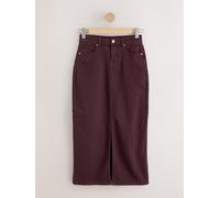 next Split Front Denim Midi Skirt rouge 40petite