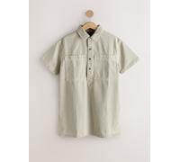 Next Stone Short Sleeve Utility Denim Mini Dress Stone XS Reg (EU 34)