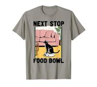 Next Stop Robot gamelle Robot aspirateur Chat drôle T-Shirt