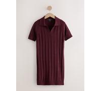 next Supersoft Short Sleeve Polo Mini Dress rouge XXL Regular (FR 54-56)