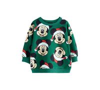 Next Sweat 'Mickey Mouse' beige clair / vert / rouge / noir, Taille 128