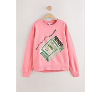 Next Sweat-shirt à imprimé graphique matcha avec perles Rose XL (FR 50-52)