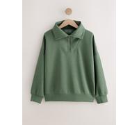 Next Sweat-shirt Active Modal à fermeture éclair quart de tour vert XL (FR 50-52)