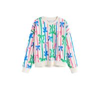 Next Sweat-shirt bleu / vert gazon / rose / blanc, Taille 6XL-7XL