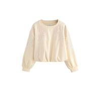 Next Sweat-shirt crème / rose / blanc perle, Taille 152