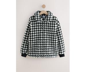 Next Sweat-shirt en polaire jacquard Teddy Borg à quart de zip