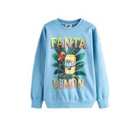 Next Sweat-shirt 'Fanta Lemon' bleu clair / jaune / vert / rouge foncé, Taille 6XL-7XL