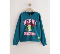 Next Sweat-shirt graphique The Grinch sous licence officielle, couronne de Noël