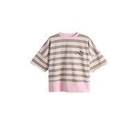 Next Sweat-shirt 'Happy Hour' marron / olive / rose ancienne, Taille 4XL-5XL